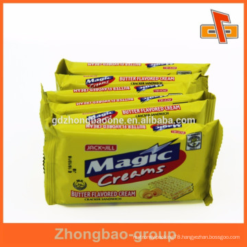 Custom plastic snacks packaging bag for biscuit soda cracker made in guangzhou